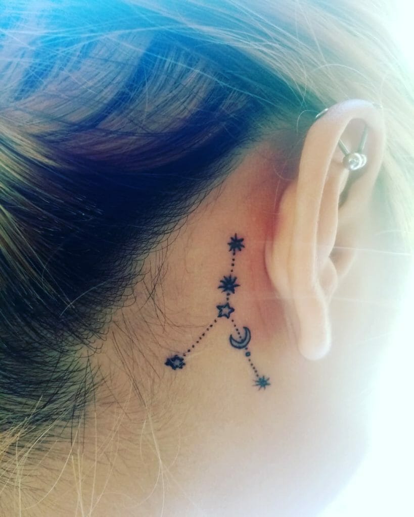 Minimal Cancer Constellation Tattoo Ideas