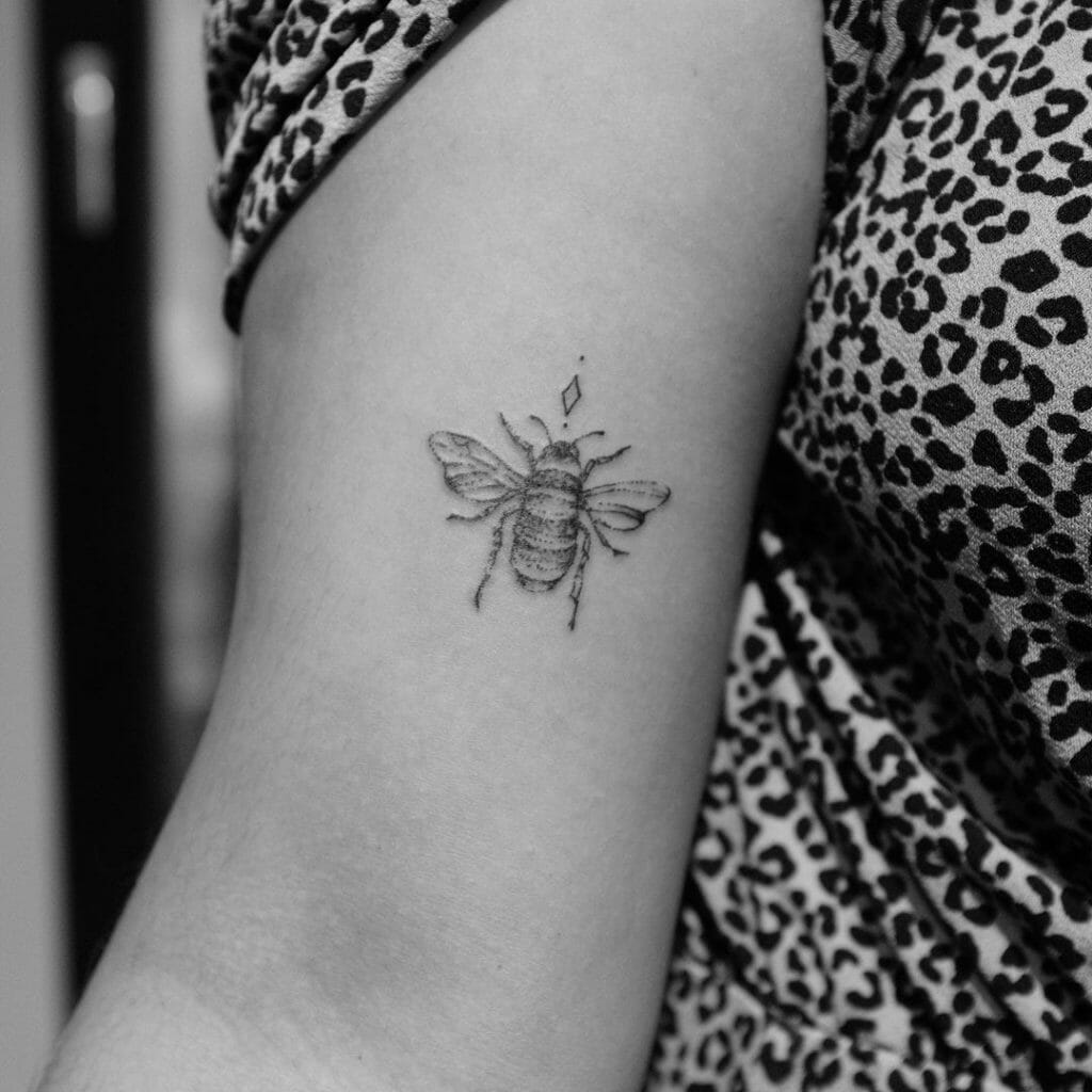 Minimalist Bee Tattoos
