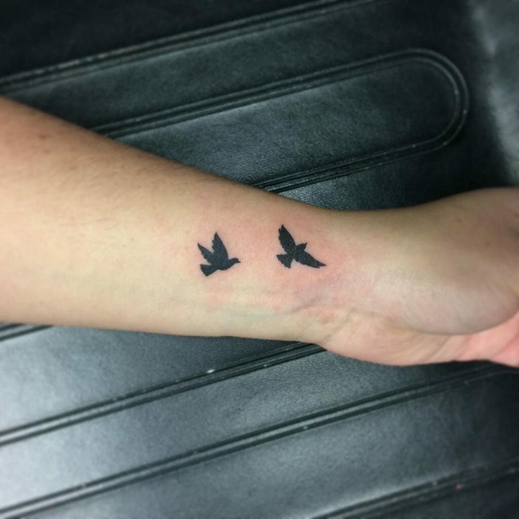Minimalist Birds Tattoo