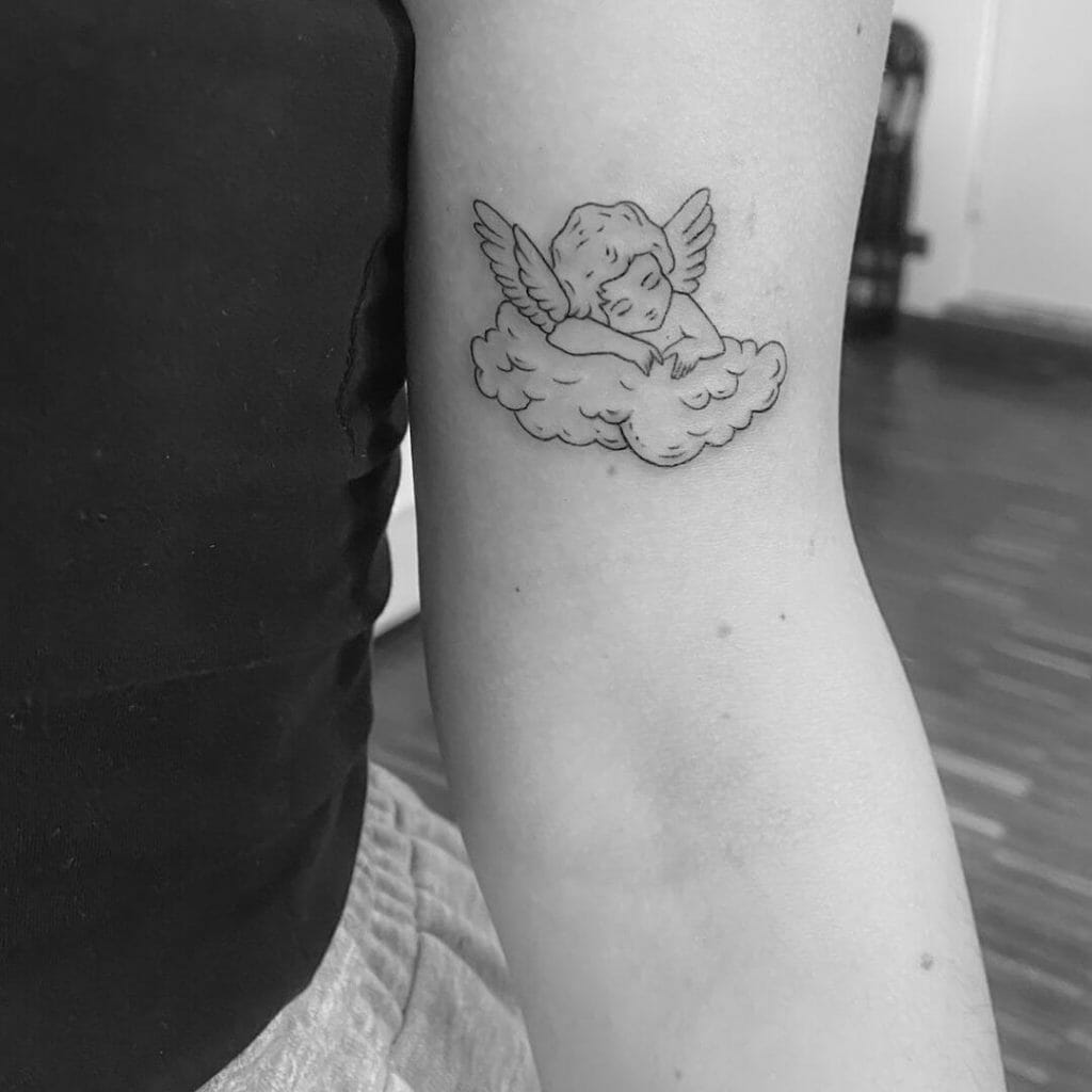 Minimalistic Angel Tattoos That Are Bound To See