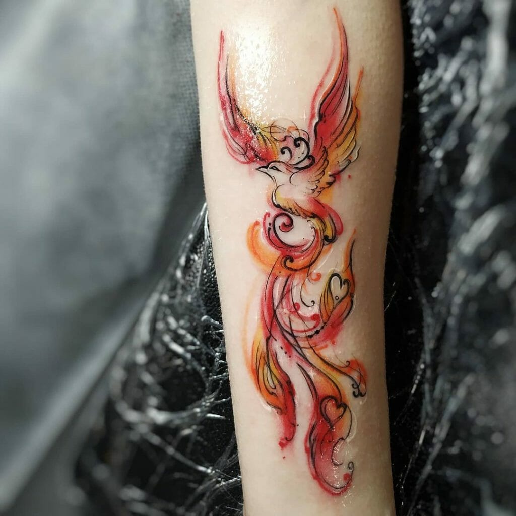 Mystical Phoenix Tattoo