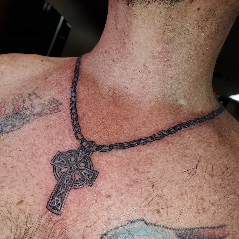 Necklace Celtic Cross Tattoo