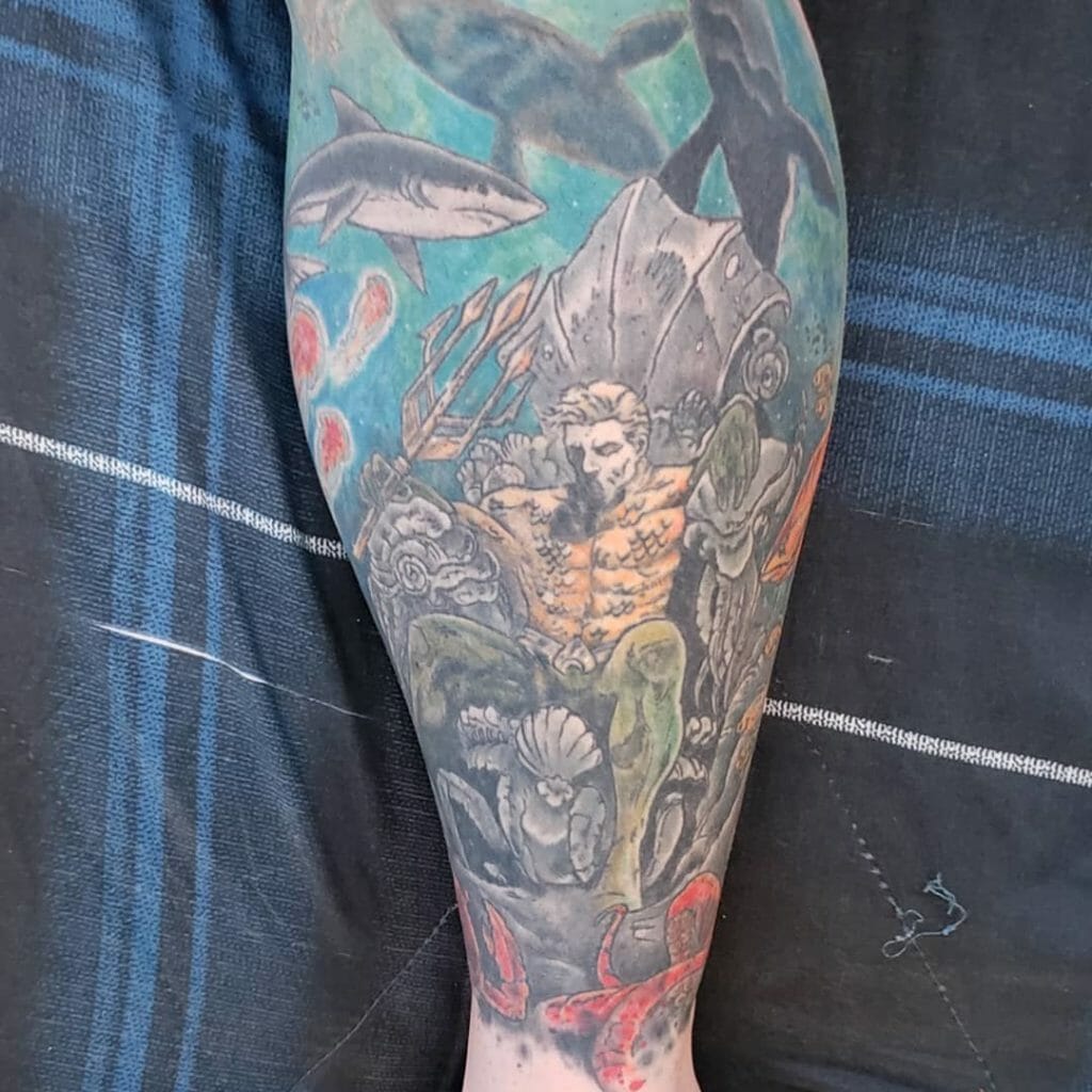 Original Aquaman Tattoos In Color