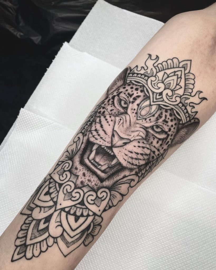 Ornamental Cheetah Tattoo