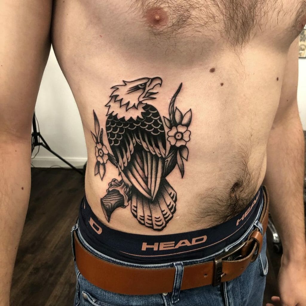 Perched Bald Eagle Tattoos
