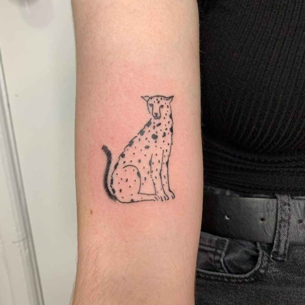 Quirky Cheetah Tattoo