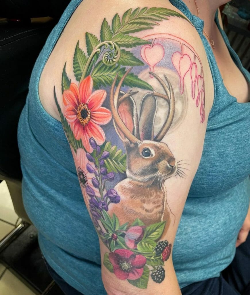 Rabbit Tattoo Sleeve