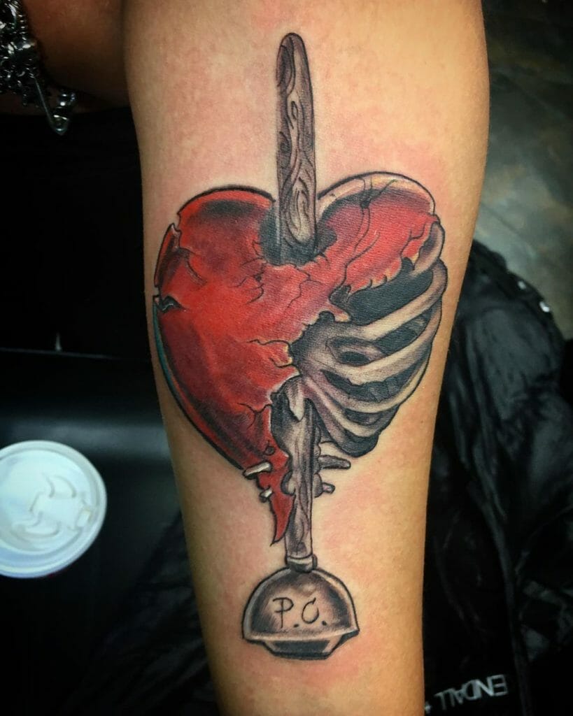 Realistic Broken Heart Tattoos For Men And Women