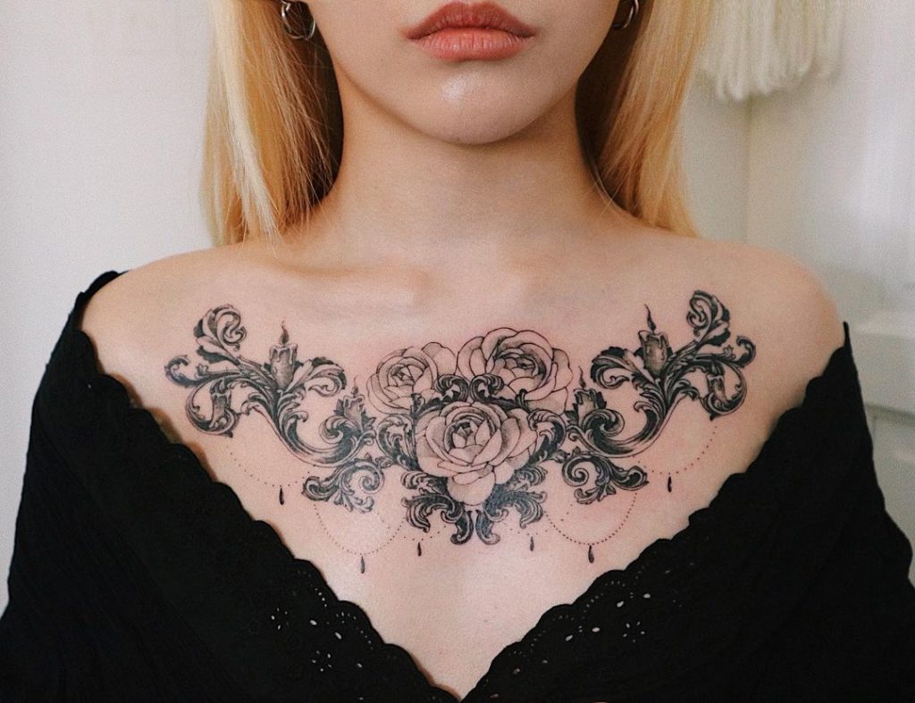 Rose Chandelier Tattoo