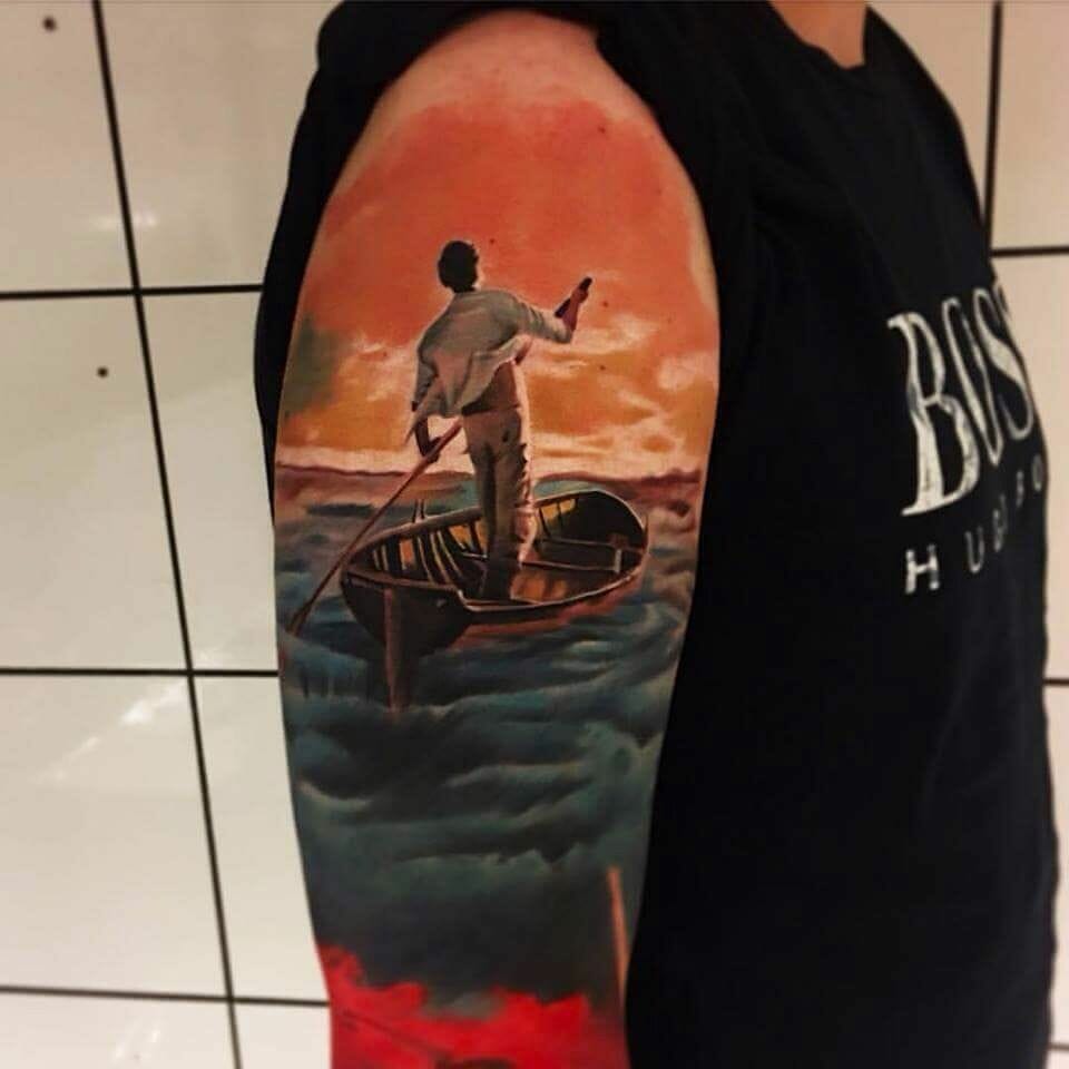 Row Boat Tattoo