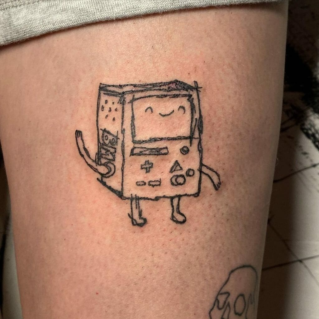 Scribble Adventure Time Tattoos