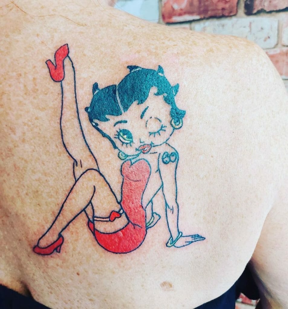 Sexy Betty Boop Pin-Up Tattoo