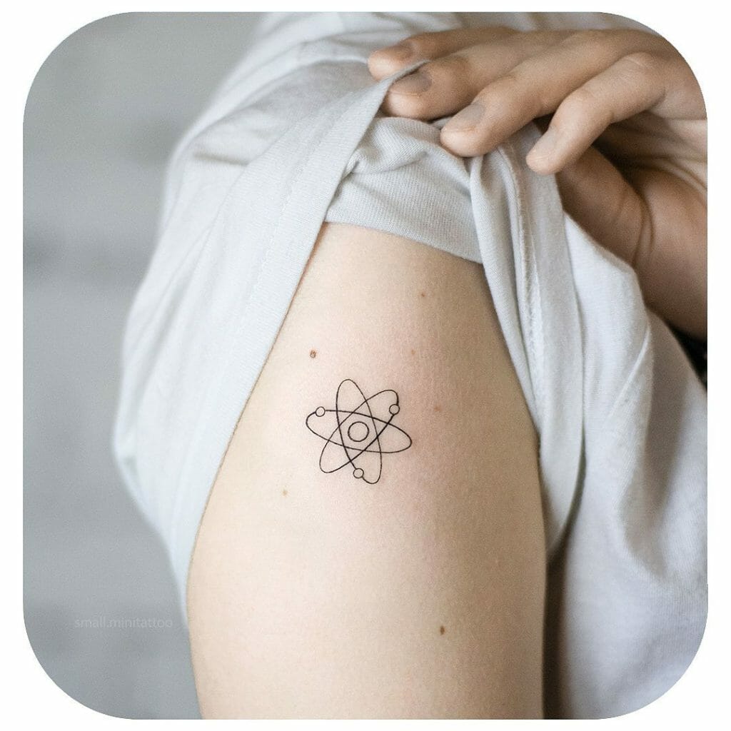 Simple And Minimal Atom Tattoos