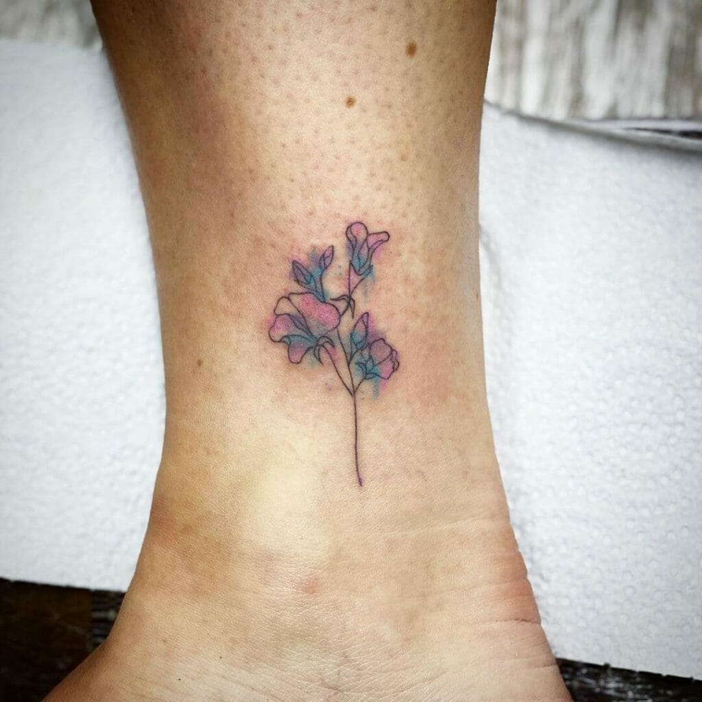 Small Aster Flower Tattoo