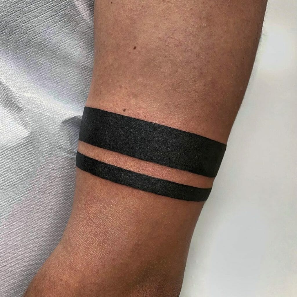 Solid Black Armband Tattoo
