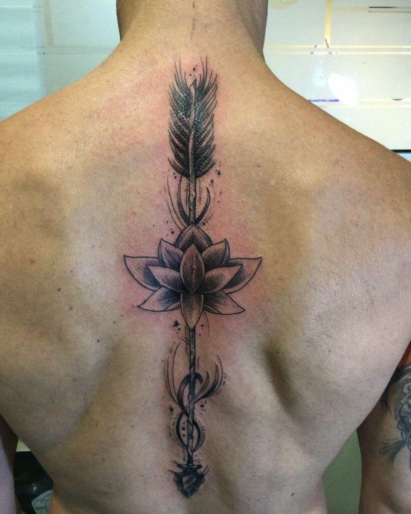 Spine Arrow Tattoo