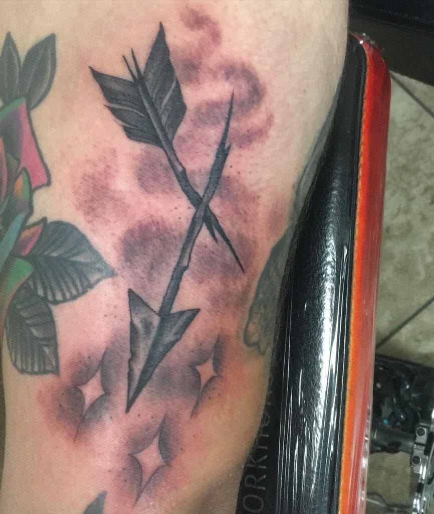 Starry Broken Arrow Tattoo