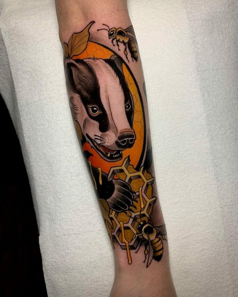 Stunning Honey Badger Tattoo