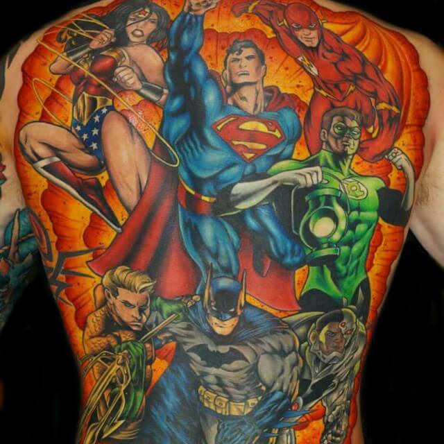 The Justice League Fusion Aquaman Tattoos