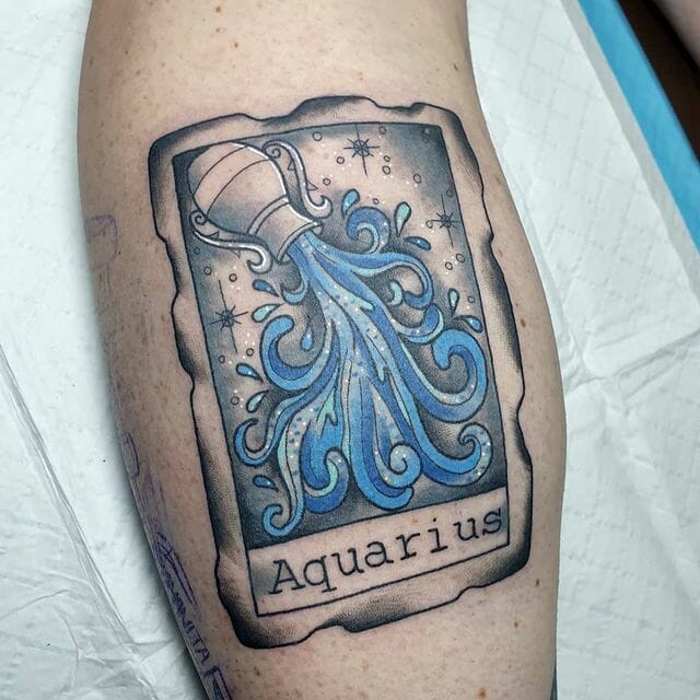The Aquarius Water-Bearer Tattoo