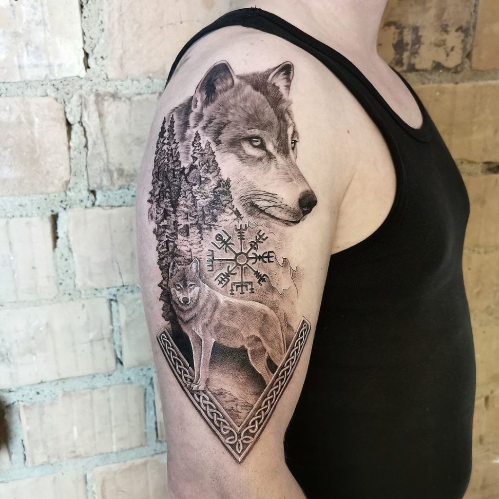 The Celtic Lone Wolf Tattoo