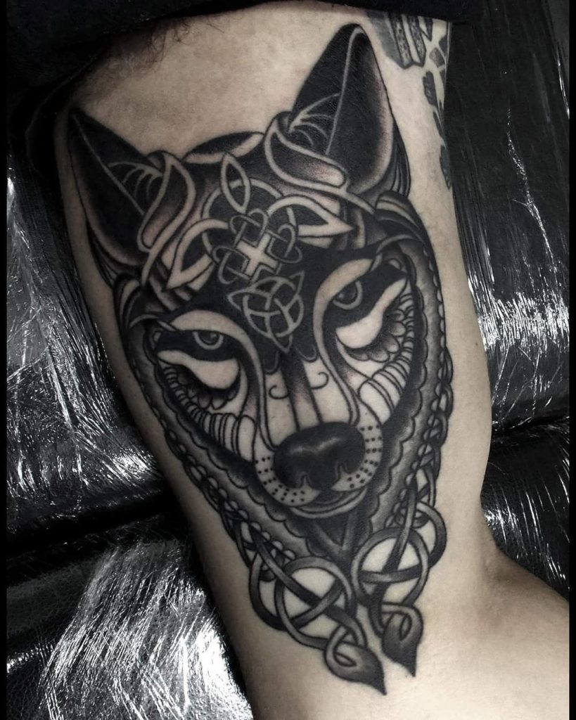 The Celtic Wolf Head Tattoo