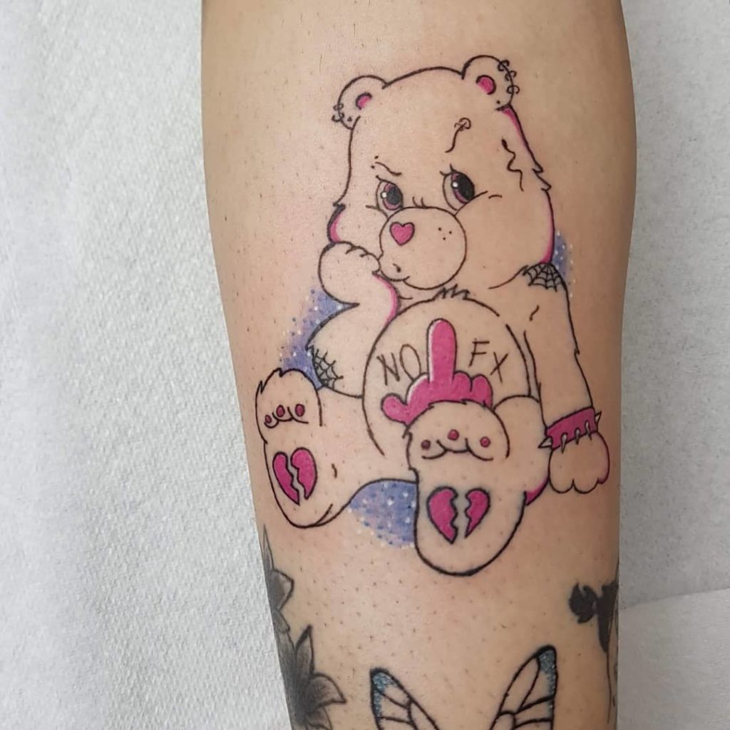 The Frowning Care Bear Tattoo