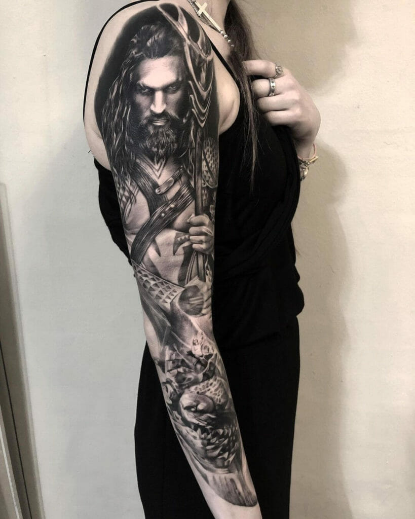 The Jason Momoa Aquaman Tattoos For All The Fans Out There