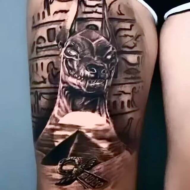 The Magnanimous Anubis - Great Sphinx Tattoo For The Typical Tourist
