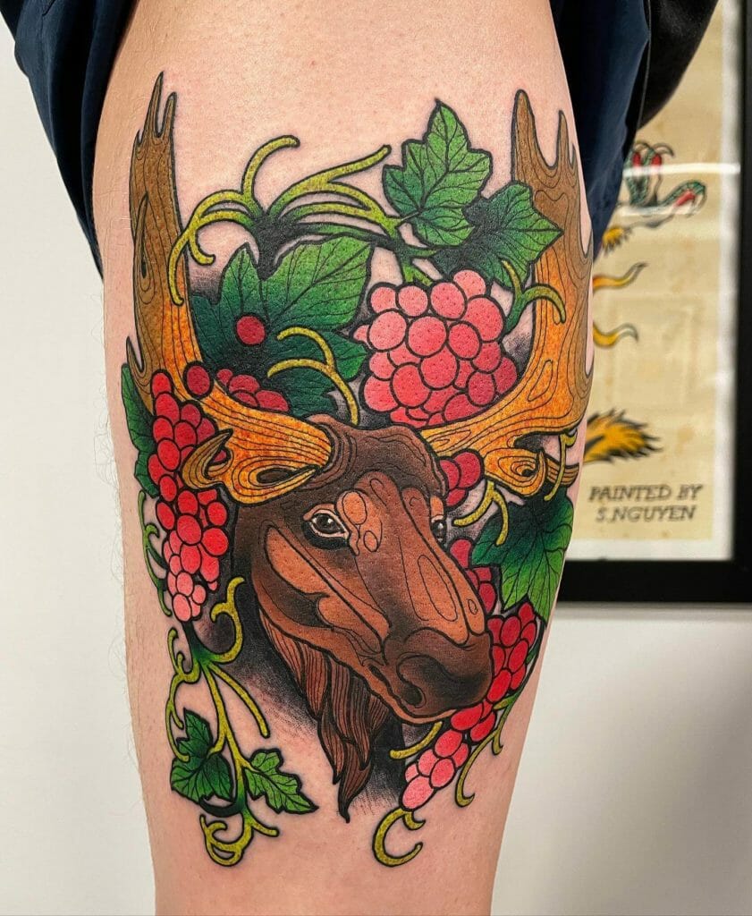 The Moose Antler Tattoo