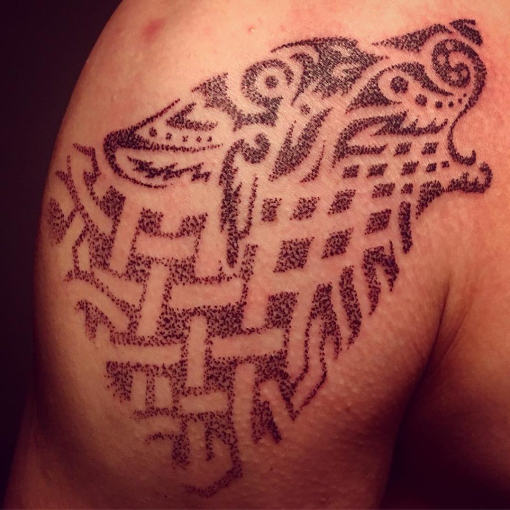 The Tribal Wolf Tattoo