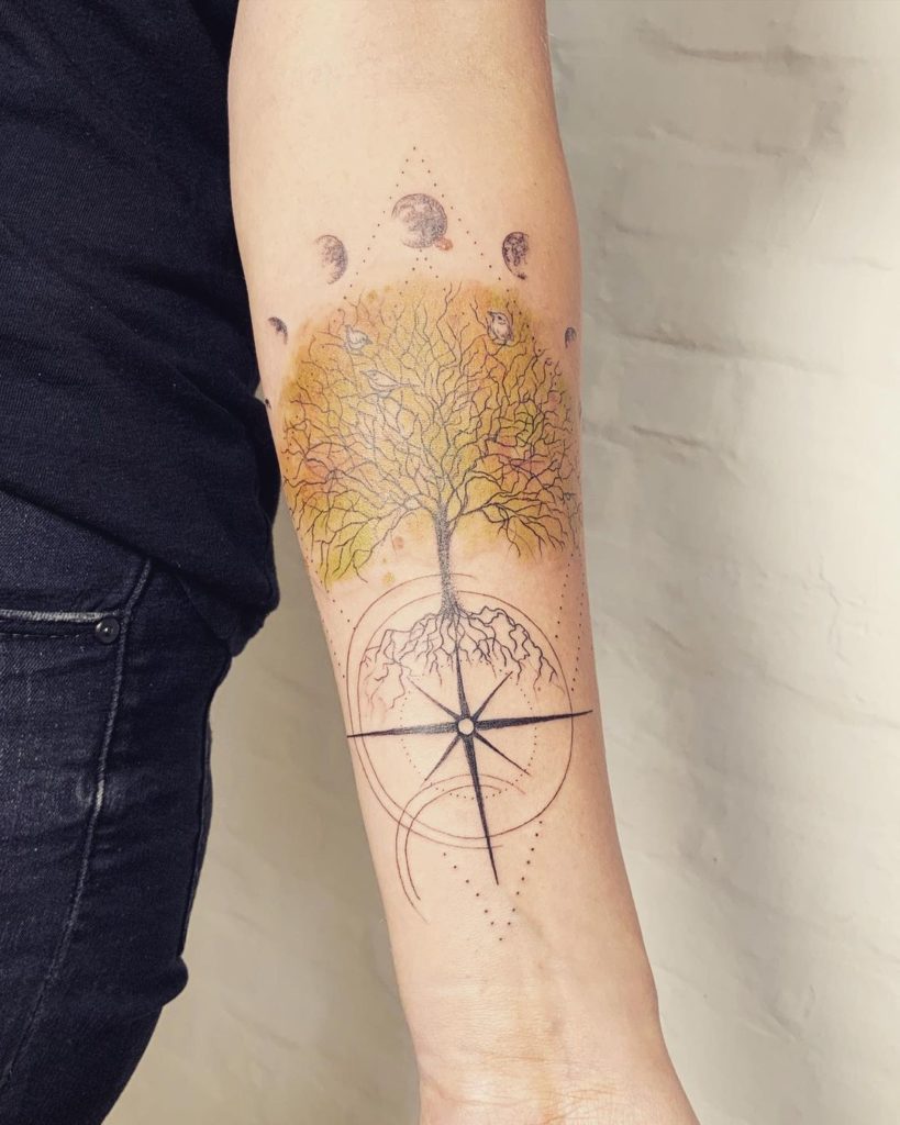 Tree Of Life Forearm Tattoo