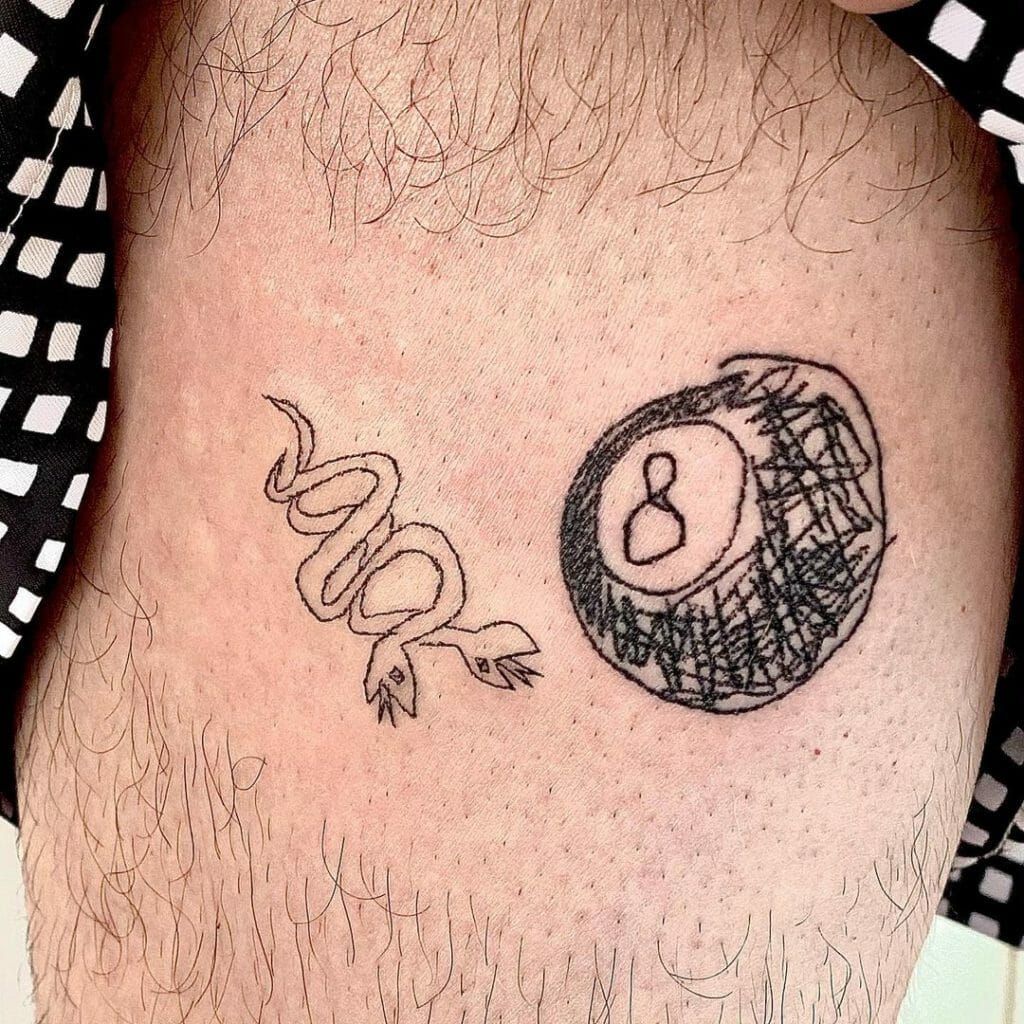 Unique 8 Ball Tattoo