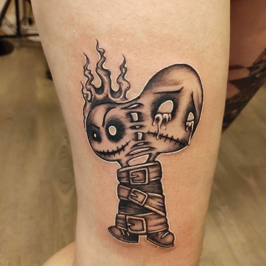 Voodoo Doll Bipolar Tattoo