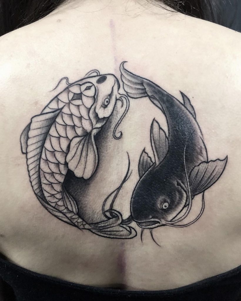 Yin Yang Catfish Tattoos