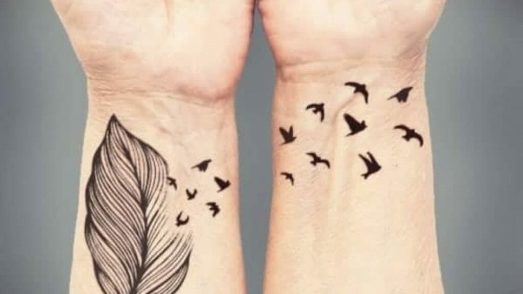 birds silhouette tattoo