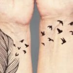 birds silhouette tattoo