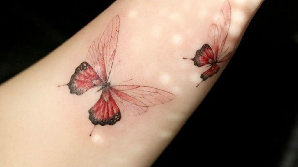 pretty butterfly tattoo