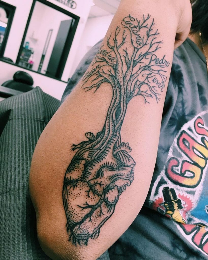  Amazing Designs For Family Tree Tattoo With Names