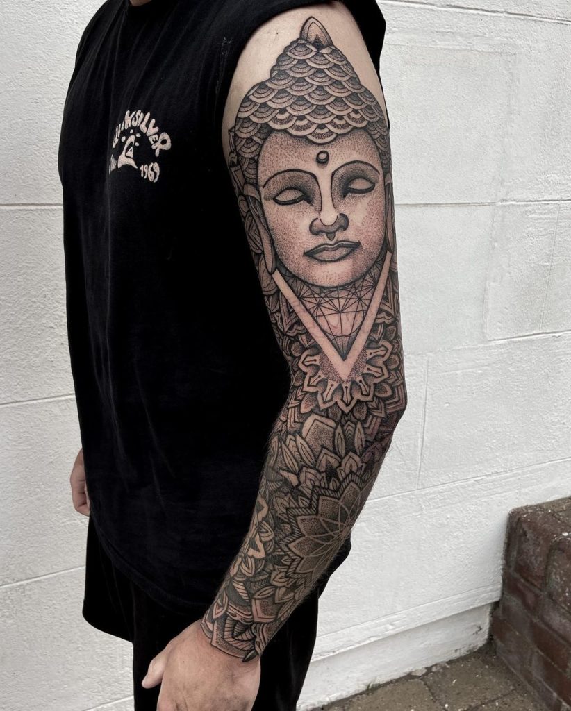Amazing Floral Buddha Tattoos For Your Arm