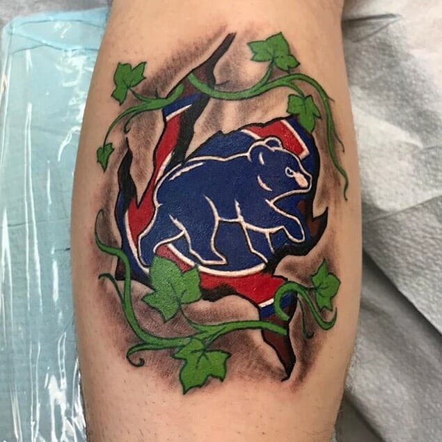 Awesome Chicago Cubs Tattoo Designs For Fans Of The Club