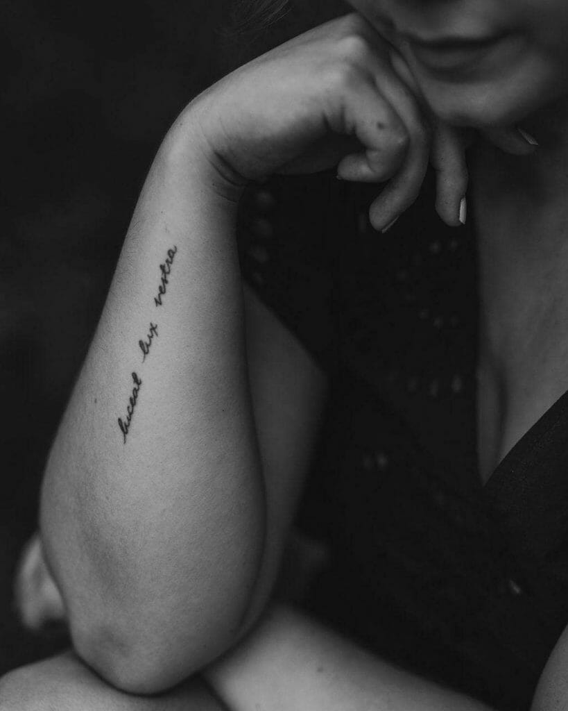 Awesome Cursive Tattoo Designs For Your Arm