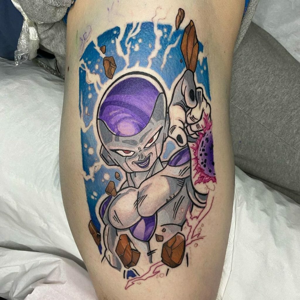 Awesome Frieza Tattoo For Fans Of The Sinister Character