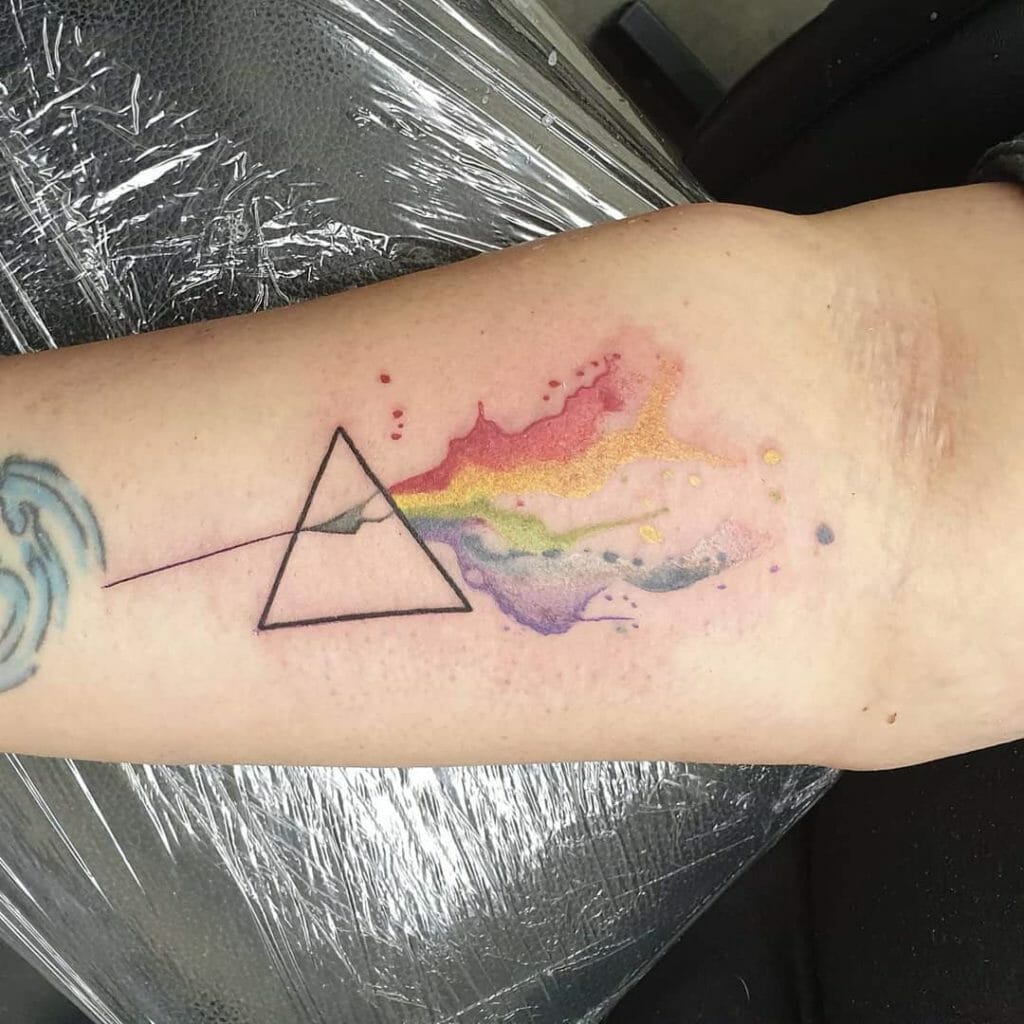 Awesome Pink Floyd Prism Tattoo Ideas For Your Arm