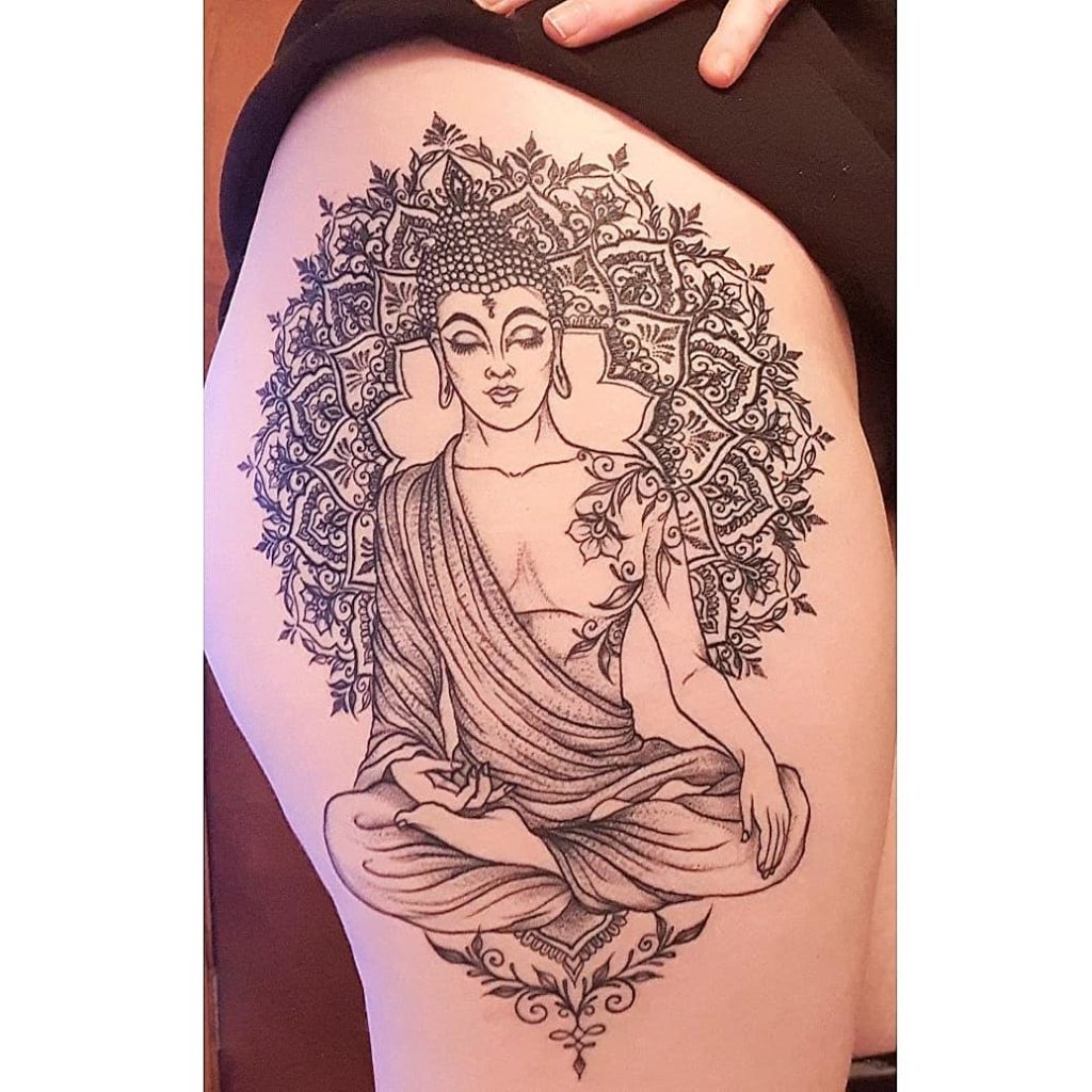 Beautiful Buddha Mandala Tattoo Designs