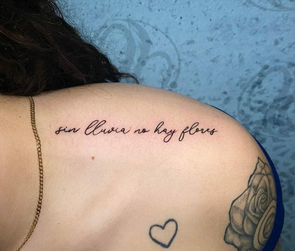 Beautiful Cursive Tattoo Designs For Your Shoulder