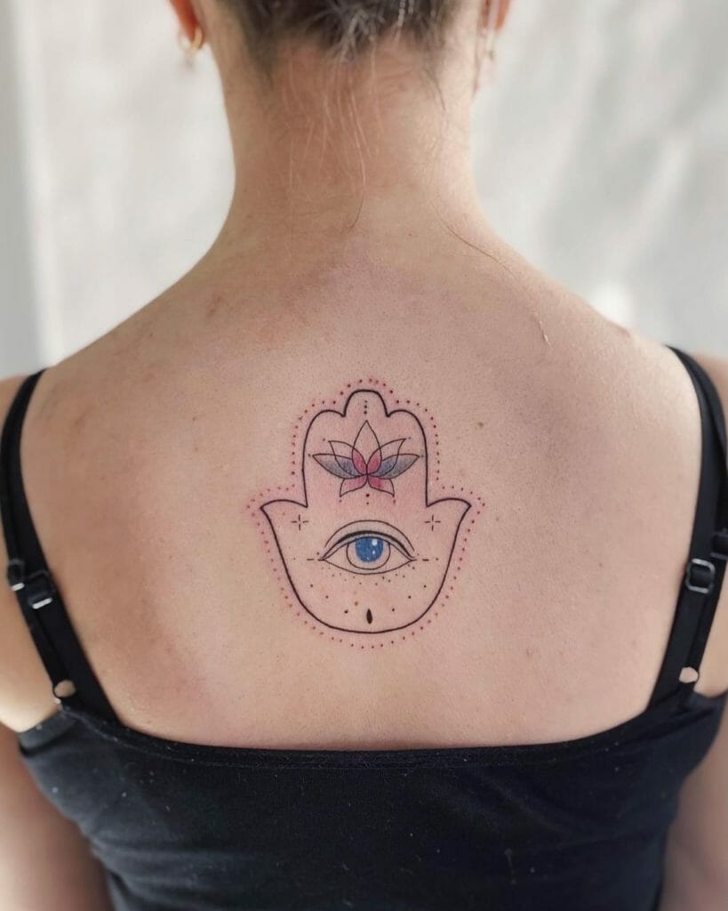 Bold Evil Eye Tattoos For Your Back