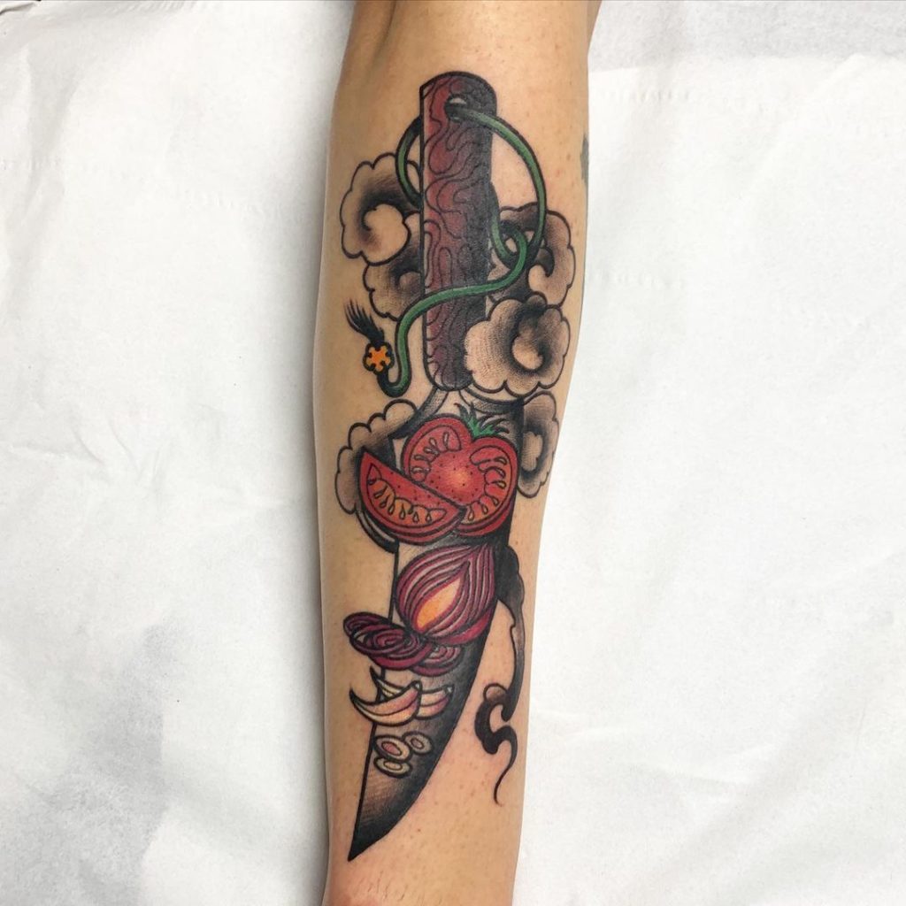 Chef Knife Tattoo