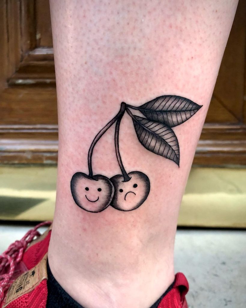 Cherry Faces Tattoo Designs