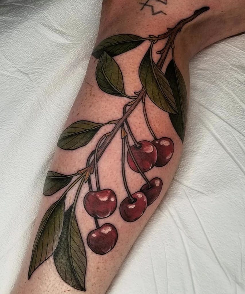 Cherry Tree Tattoo Design